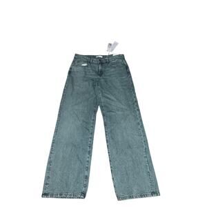 Perfect Jeans Blue Low Wide Leg Denim Jeans Size 40